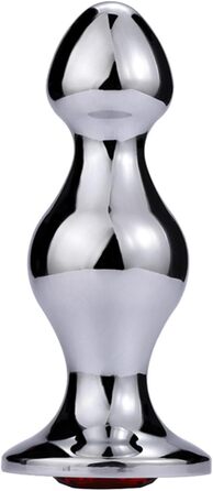 Анальний стимулятор Soarvlorfy з нержавіючої сталі: стик, куля, анальний дildo з діамантовою основою. Підходить для чоловіків та жінок. Матеріал: нержавіюча сталь, колір: сріблястий.