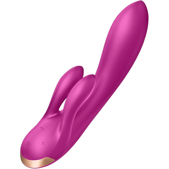 Вібратор Satisfyer Double Flex Connect з Bluetooth-додатком | Інтимні іграшки для жінок | Водостійкий (IPX7) | Силікон преміум-якості | Повторно заряджається, фіолетовий колір