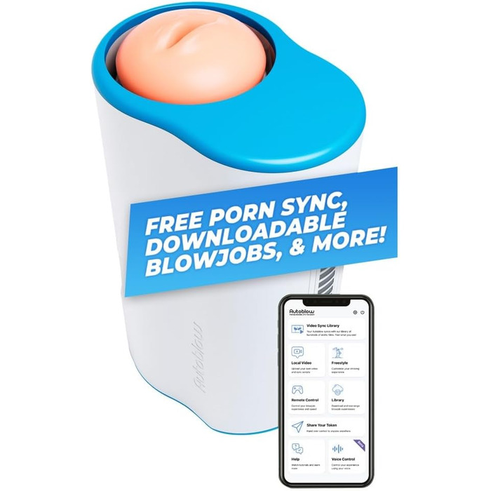 Автомасажер для чоловіків Autoblow Ai Ultra EU, білий, універсальний розмір