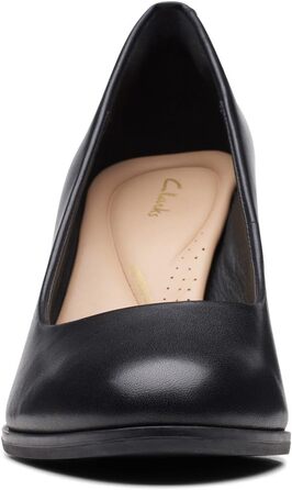 Жіночі туфлі-човники Clarks Freva85 Court, шкіряні, чорні, розмір 38 EU