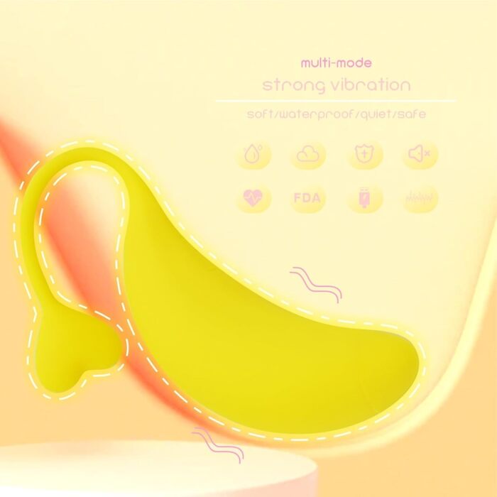 Вібруюче яйце-банан: пульсуючий масажер для дорослих з дистанційним керуванням