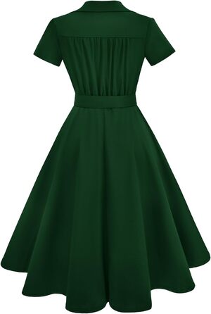 Сукня Rockabilly жіноча темно-зелена, V-подібний виріз, міді, коктейльна/вечірня для весілля, розмір XXL