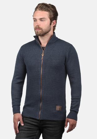 Чоловіча куртка-пуловер на блискавці Solid SDTristian, колір Insignia Blue Melange, розмір XXL