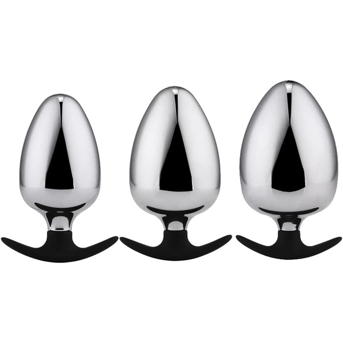 Анальний плаг L-XXL з нержавіючої сталі для чоловіків та жінок. Розширювач для стимуляції простати, SM секс-іграшка для початківців та досвідчених