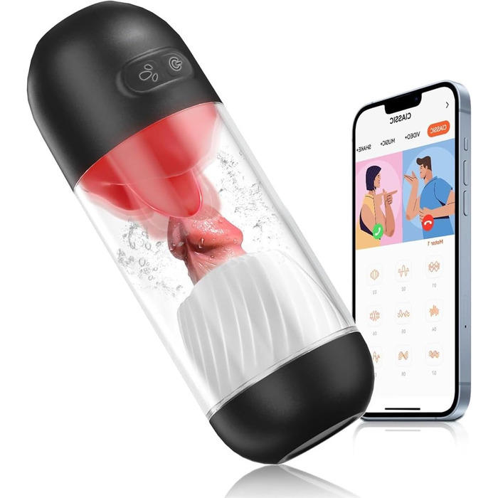 Електричний вібратор для чоловіків: пеніс-вібратор з пультом керування, пеніс-насос з 9 вібрацій та 360° функцією лизання, тренувальний пеніс-вібратор, секс-іграшка для чоловіків