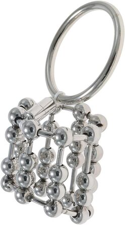 Кільце для пеніса з нержавіючої сталі Axcroo з ремінцем, кільце для яєчок, металеві кульки, кільця для пеніса, розтягувач яєчок, еротична іграшка для чоловіків, затримка еякуляції (38 мм)