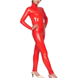 Боді з латексу YZPNBW для жінок: сексуальний лук, обтисле червоне плаття-боді, клубний стиль, танці, костюм, XXL