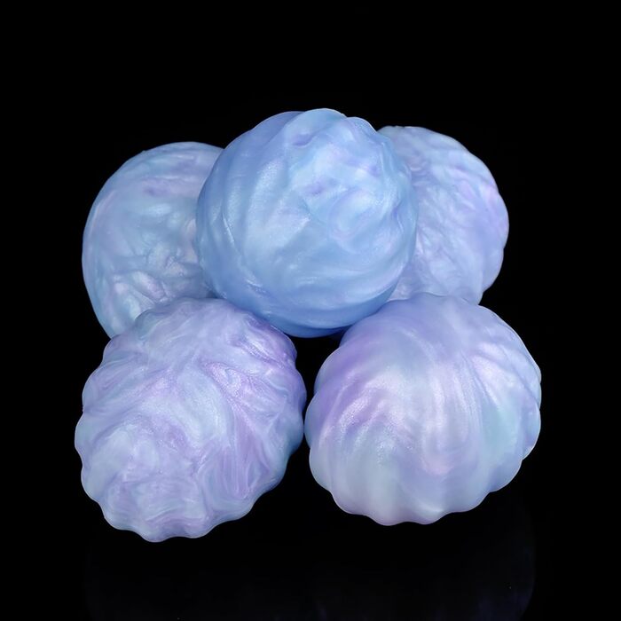 Силіконові анальні кульки Youxclian Alien-Sporen Eier (3 шт.) - стимулятор G-точки, дилататор ануса, 3,2 см x 5,5 см