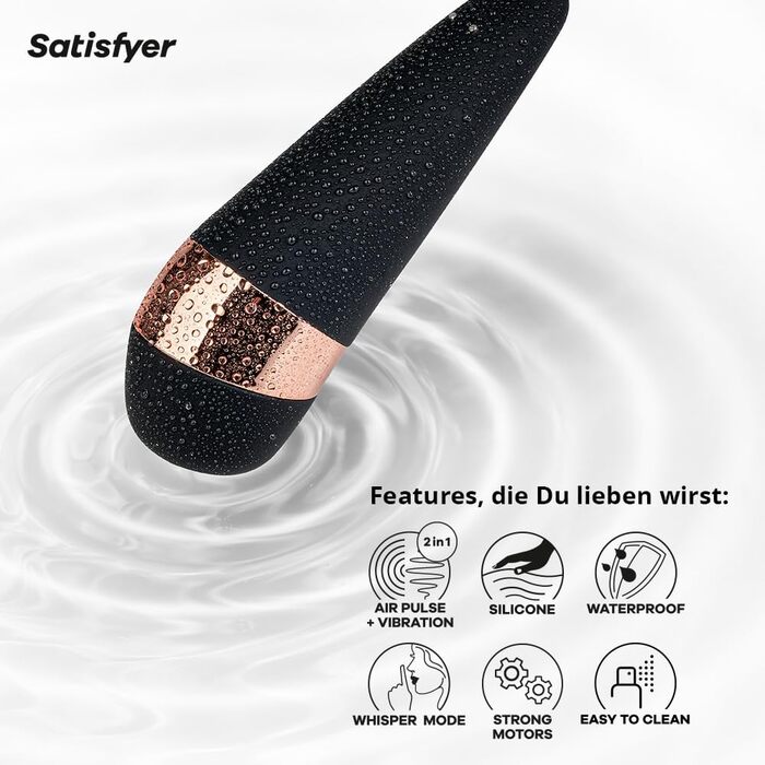 Vibrator Satisfyer Pro 3 Plus: потужний масажер для жінок | Стимуляція клітора | Безшумний, водонепроникний (IPX7), з функцією насосу | 1 шт.