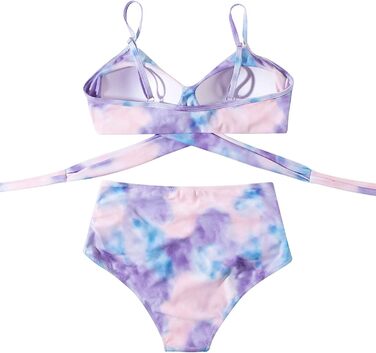 БІКІНІ JFAN з рюшами, пов'язування, пуш-ап, висока талія, 2 шт.