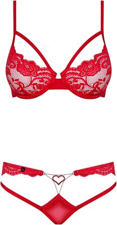 Сексуальна спідня білизна Obsessive Alabastra, S-M, червона