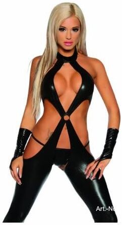 Комбінезон Areia Hot Wetlook 18041 чорного кольору, розмір L