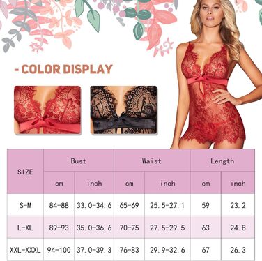 Чорний комплект ніжної піжами Babydoll з мереживом Tuopuda (L-XL)