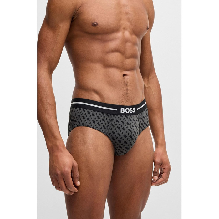 Слідки чоловічі BOSS HipBr 3P Bold Design з логотипом, бавовна, розмір L (980)