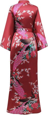 Халат жіночий шовковий максі з квітковим принтом, Babeyond