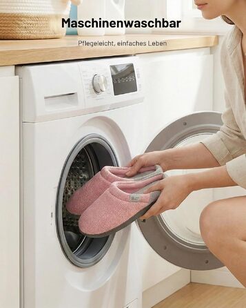Жіночі домашні капці LongBay з ефектом пам'яті (Memory Foam), протиковзкі зручні пантофлі слипони, рожеві, розмір 38/39 EU