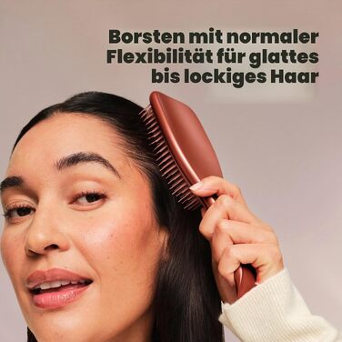 Щітка для волосся Tangle Teezer Ultimate Detangler для вологого та сухого волосся всіх типів, розплутуюча з дворівневими щетинками, колір Шоколадна бронза