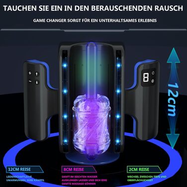 Електричний мастурбатор з двома ручками для чоловіків - 9 режимів, Solo Taschenmuschi Sex Spielzeug