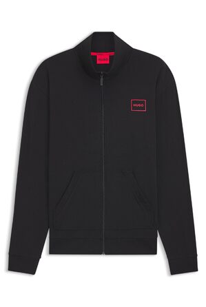 Чоловіча куртка на блискавці HUGO Laze Zip Jacket чорна, розмір XL