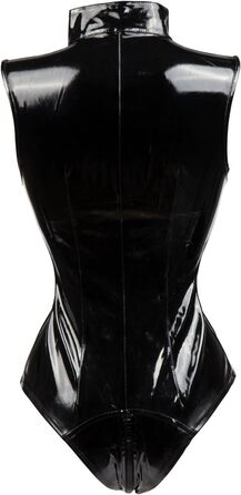 Комплект спідньої білизни Bsingerie® для жінок з ПВХ, червоний/чорний, однотонний (Getaway Solids) (3XL, чорний тедді)