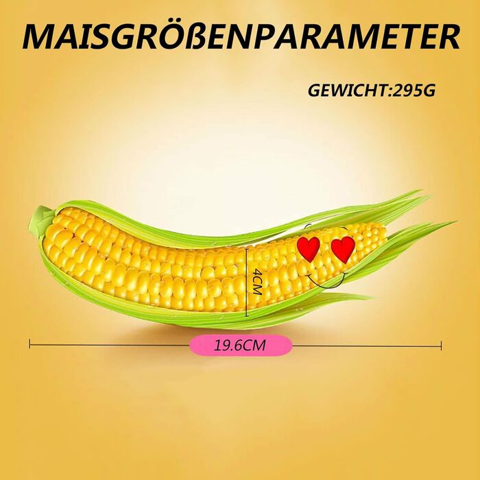 Вібратор для жінок, стимулятор G-точки, 19.6 см, 10 режимів вібрації, секс-іграшка для дорослих (кукурудзяний дільдо)