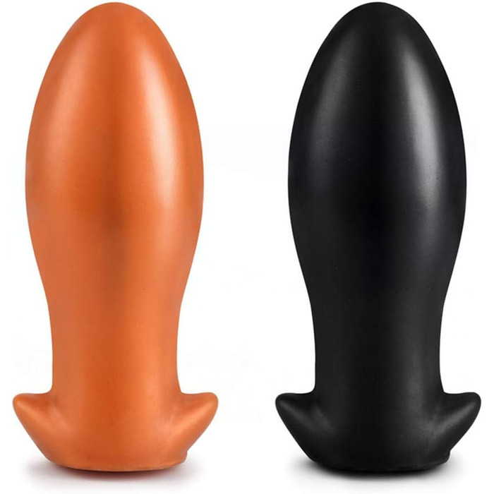 Анальний плаг ChicLSQ XXL (золото) - великий силіконовий аналізатор для масажу простати та стимуляції