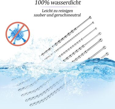Набір дилататорів для секса з чоловіками BDSMAGE, нержавіюча сталь, 7 шт., 200 мм, для пар, 18+