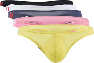 Танга чоловічі Panegy, низька посадка, з тонкого льону, 3/4/5 шт. в упаковці, кольорові (XXL)