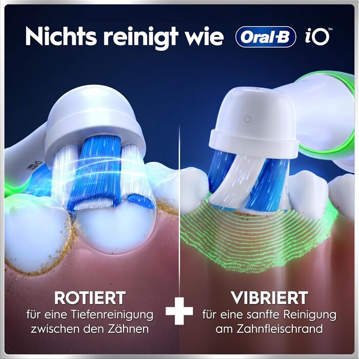 Електрична зубна щітка Oral-B iO Series 6 Grey Opal, 5 режимів чищення, набір з 3 насадок для делікатного очищення та дорожнім футляром
