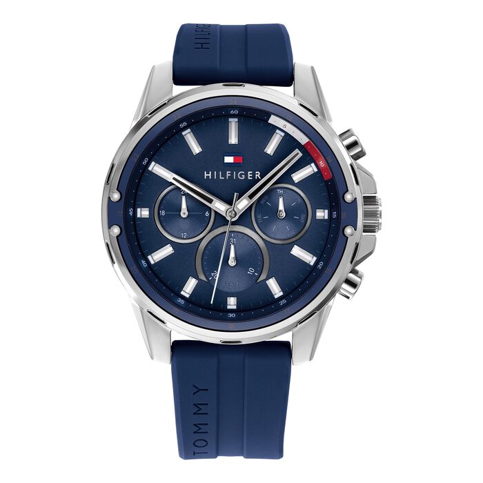 Чоловічий кварцовий годинник Tommy Hilfiger Multi Zifferblatt (Синій)