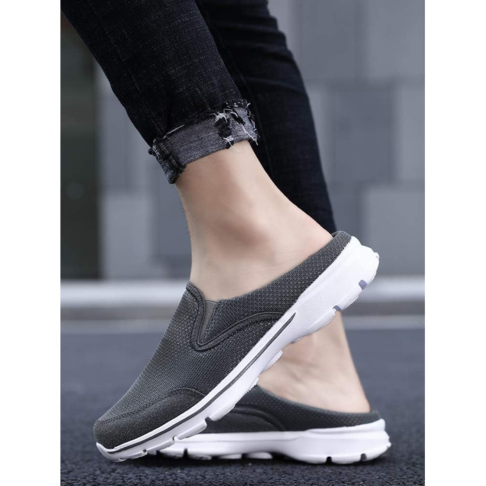 Кломпи Sisttke для жінок та чоловіків, літні домашні капці-сабо Slip-On, сірі (розмір 45 EU)