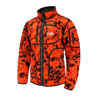 Двостороння куртка для полювання Rondane Fleecejacke Orange Camo, флісова куртка (Orange Blaze Camo/Melange Green), розмір 3XL
