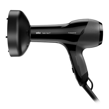Професійний фен для волосся Braun Satin Hair 7 SensoDryer HD785 з термосенсором, IonTec та дифузором, чорний