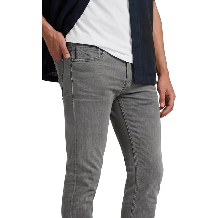 Чоловічі джинси Tom Tailor Denim Aeden Straight, сірі (Mid Stone Grey), розмір 34W/32L