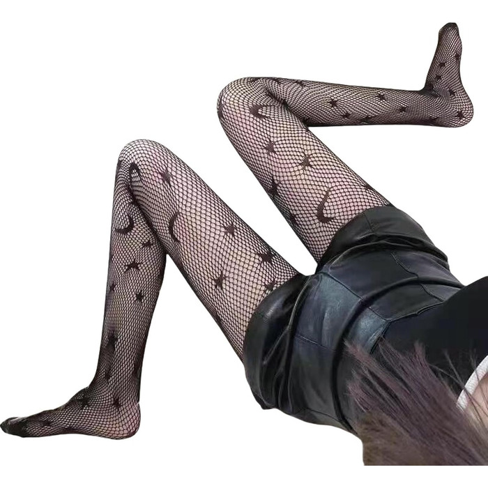 Чорні мереживні мереживні панчохи до стегна CYQDMDSM (4 шт.)