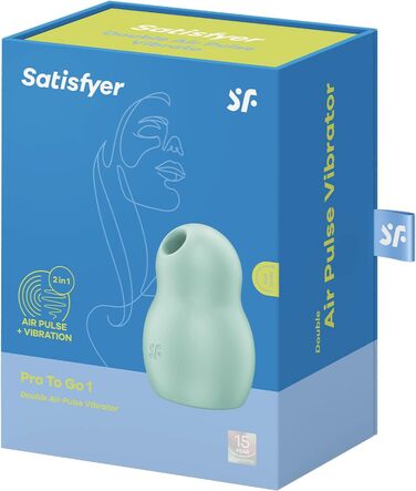 Вібратор Satisfyer Pro To Go 1: подвійний мотор, компактний, водонепроникний (IPX7), для жінок