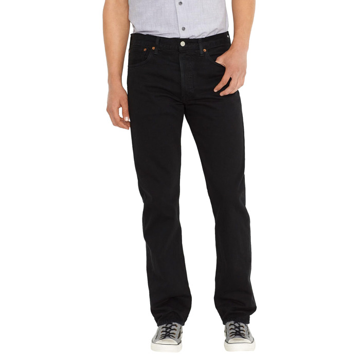 Чоловічі джинси Levi's Stonewashed Black, розмір 31W / 32L, чорні з ефектом потертості