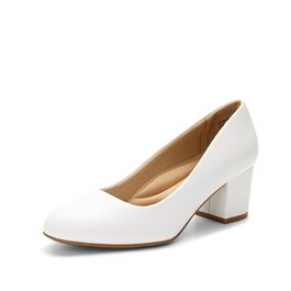 Жіночі туфлі-човники DREAM PAIRS закриті, білі, екошкіра (PU), розмір 39 EU