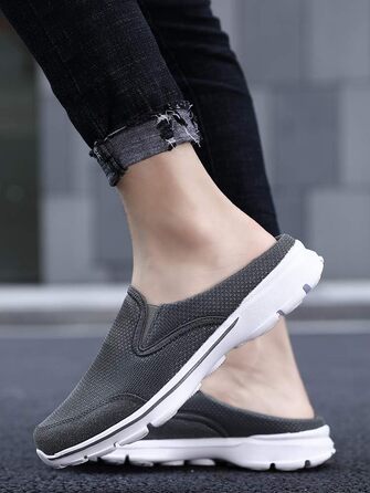 Кломпи Sisttke для жінок та чоловіків, літні домашні капці-сабо Slip-On, сірі (розмір 45 EU)