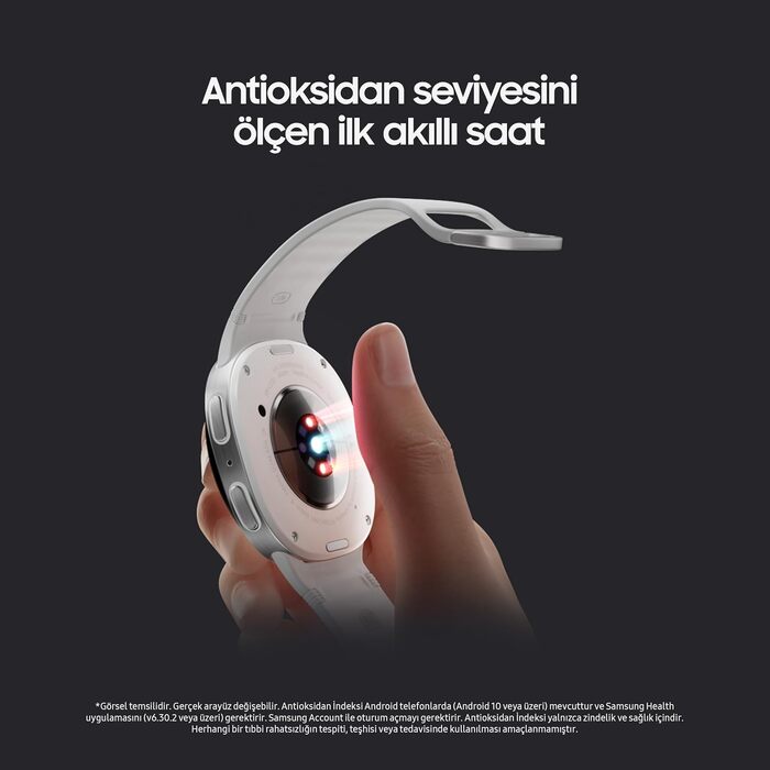 Смарт-годинник Samsung Galaxy Watch 8 Bluetooth, 44 мм, сріблястий