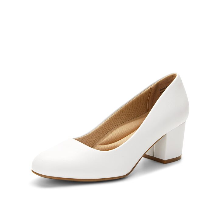 Жіночі туфлі-човники DREAM PAIRS закриті, білі, екошкіра (PU), розмір 39 EU