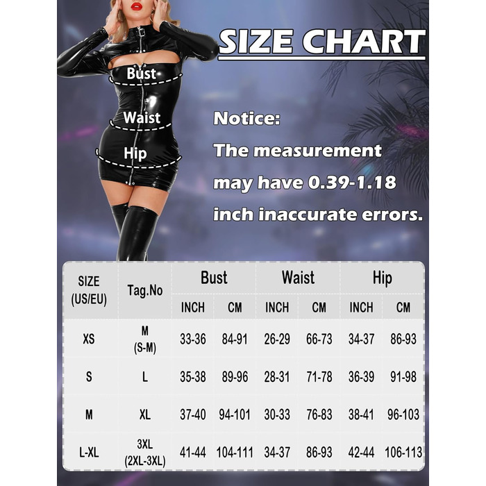 Сукня з латексу FEOYA для жінок: блискуча міні-сукня боді, облягаюча, чорна, для вечірок та клубів, розміри XS-XL (Азія S-3XL)