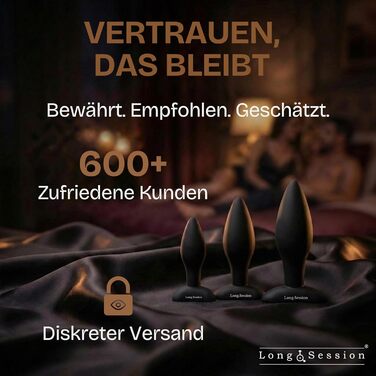 Анальний плаг-сет з безпечного силікону для жінок та чоловіків (3 розміри): 2.8см, 4.0см, 4.5см. Іграшки для анусу, набір для початківців та професіоналів, анальні розширювачі та плагі.
