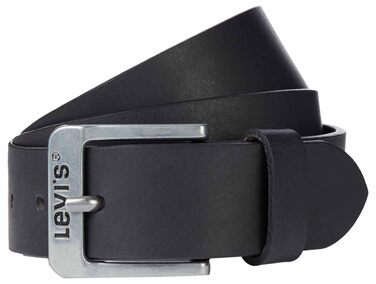 Чоловічий шкіряний ремінь Levi's Free Regular Black, 120 см