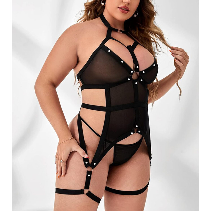 ЕVELUST Комплект нижньої білизни для жінок 4XL чорного кольору