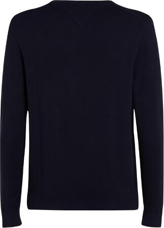 Чоловічий бавовняний джемпер Tommy Hilfiger Essential Cotton Crew Neck, синій (Desert Sky), розмір S