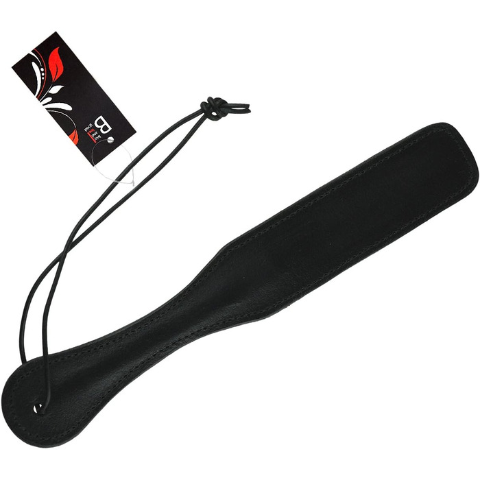 Плескалка для БДСМ з 100% натуральної шкіри буйвола, ручної роботи, 30 см