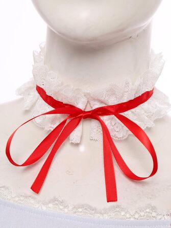 Костюм горничної з ПВХ Jhaoyu для жінок, з нашийником, рушами, червоний, 3XL, для косплею та карнавалу