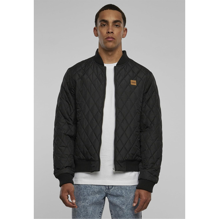 Чоловіча стібана куртка Urban Classics Diamond Quilt Jacket, великий розмір 4XL, чорна
