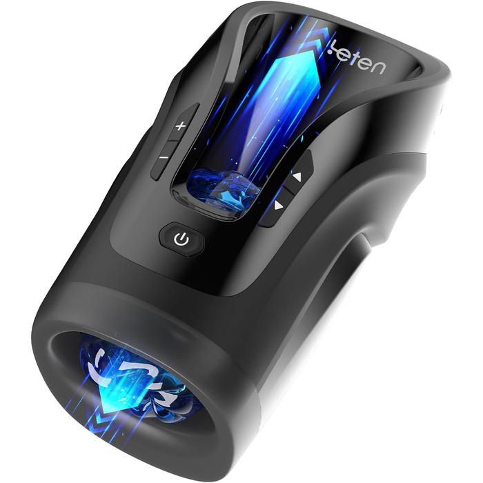 Електричний мастурбатор для чоловіків Leten Cannon King Mini - Blowjob машина з 10 режимами, голосовою стимуляцією та функцією всмоктування